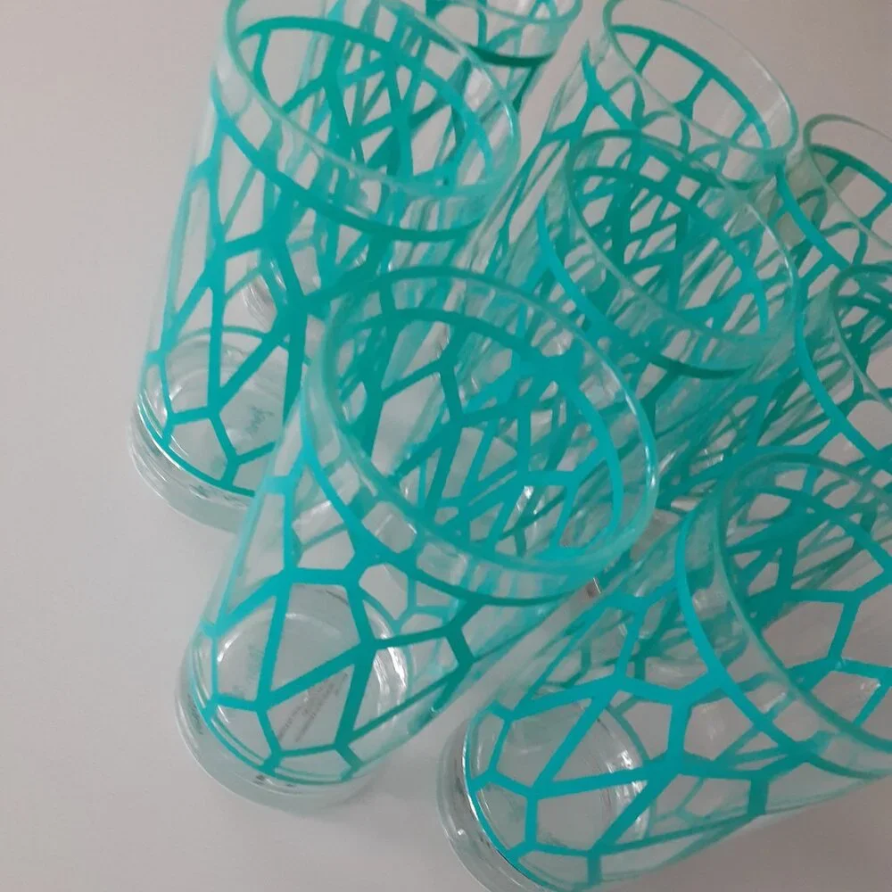 Jonathan Adler tall plastic glasses - set of (8) indoor / outdoor